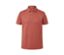 Polo en jersey couleur terre cuite avec patte de boutonnage et poche poitrine.