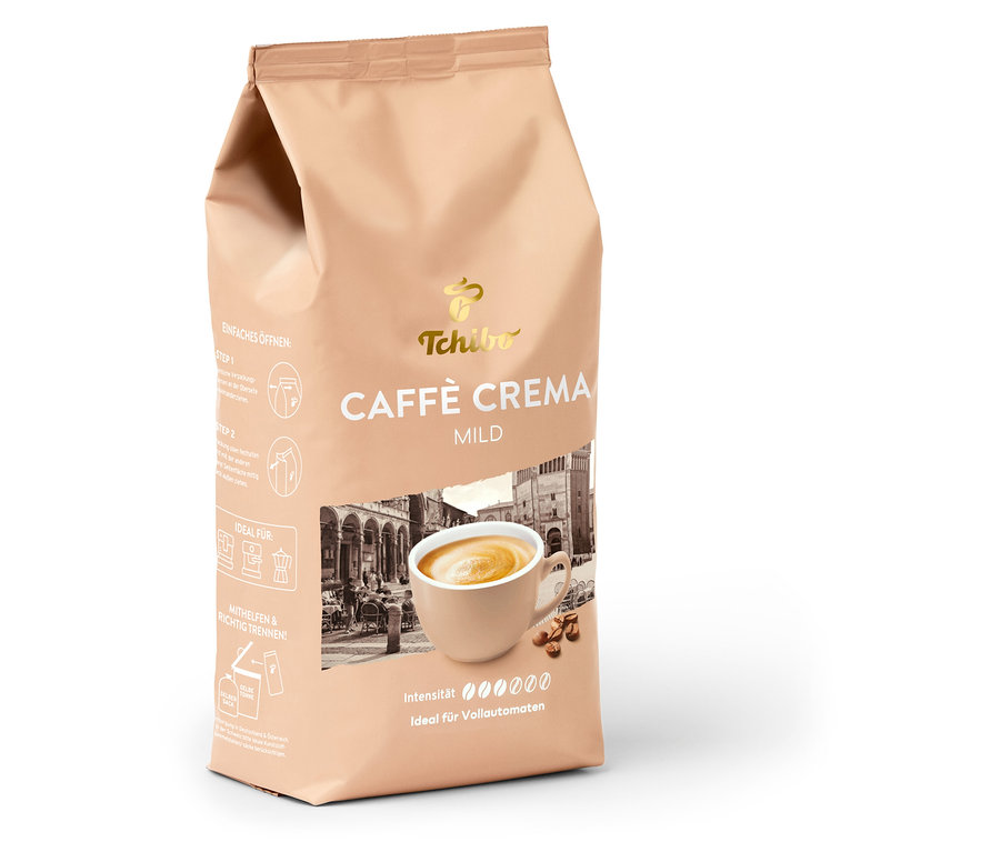 Paquet de Caffè Crema Mild en grains – 1 kg.