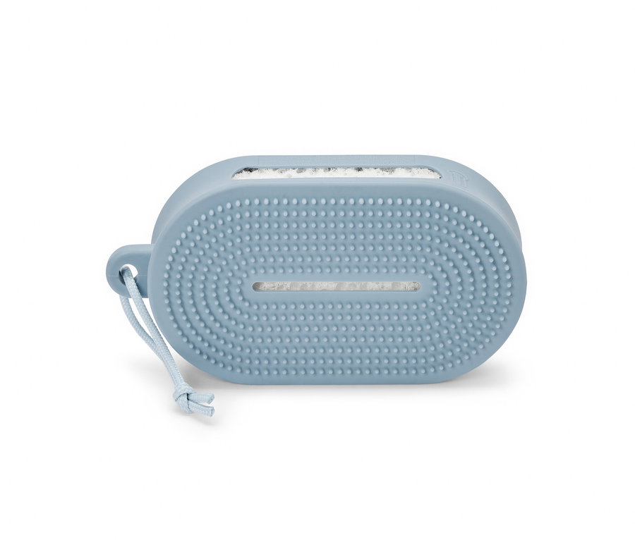 Éponge de douche bleue