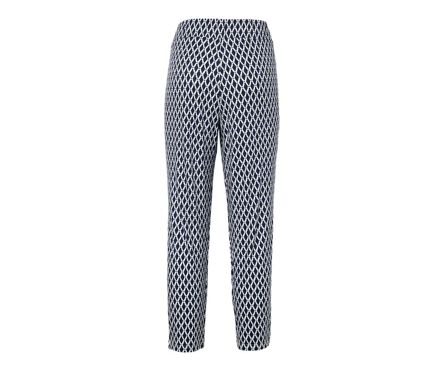 Un pantalon en jersey imprimé.