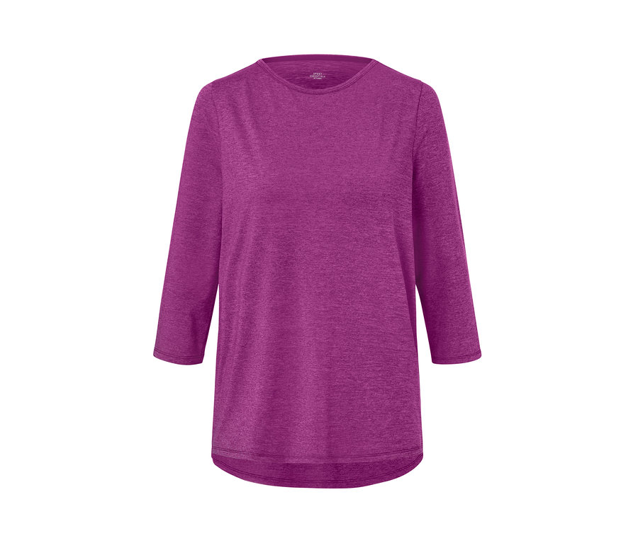 T-shirt technique à manches 3/4, rose baie