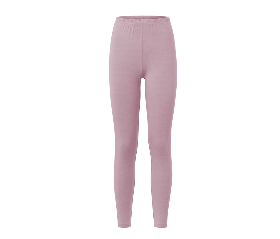 Legging violet en laine certifiée RWS.