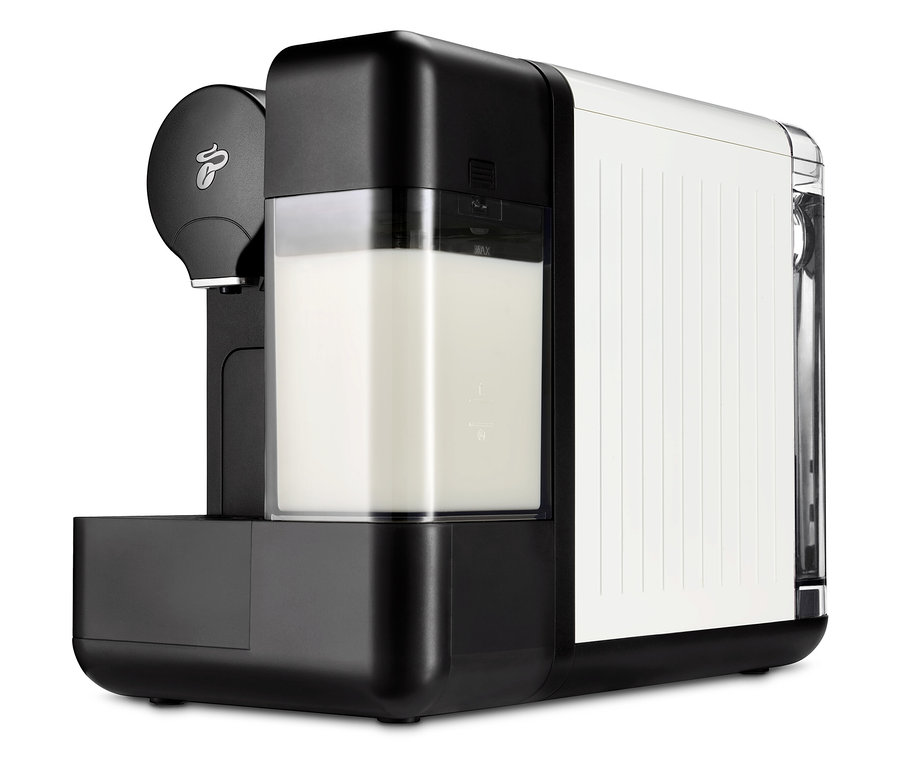 Machine à café Cafissimo lait, blanche.