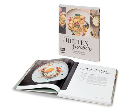 Livre « Kulinarischer Hüttenzauber » (La magie culinaire des refuges, en allemand)