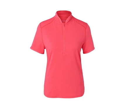T-shirt de cyclisme rose à manches courtes.