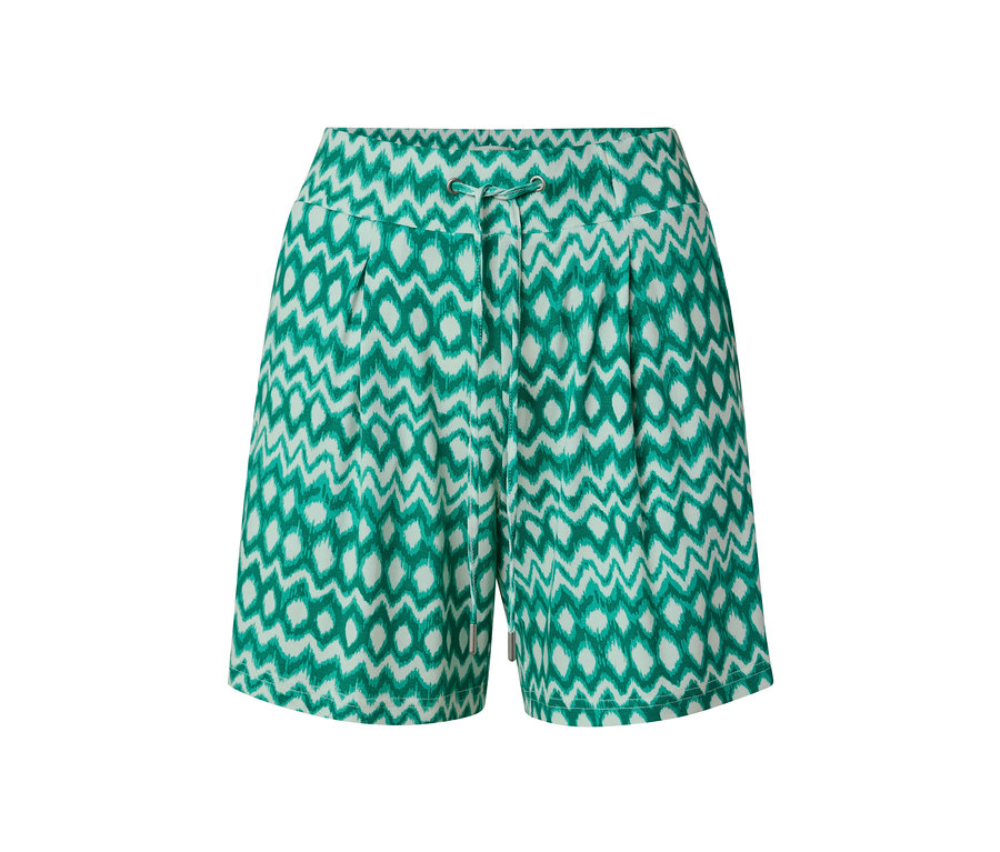 Gros plan sur un short en jersey vert et blanc (lot de 2).