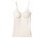 Débardeur couleur ivoire avec soutien-gorge intégré et bretelles spaghetti.