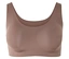 Un soutien-gorge unique sans bretelles de couleur marron clair.