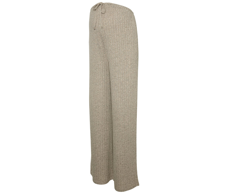 Pantalon beige MAMALICIOUS MLPAMMIE WIDE JRS PANTS HW NOOS.