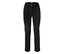 Pantalon long noir avec jambe droite et bouton argenté.