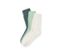 3 paires de chaussettes vertes.