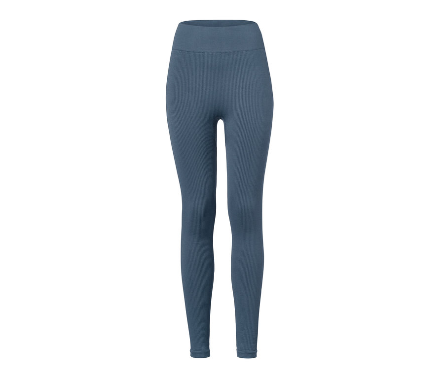 Legging sans coutures bleu.