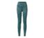 Legging de sport réversible, émeraude et sauge - 1 côté vert émeraude, 1 côté vert sauge avec imprimé intégral