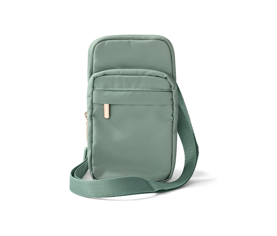 Sac bandoulière vert.