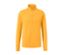T-shirt technique thermique orange à manches longues avec fermeture éclair.