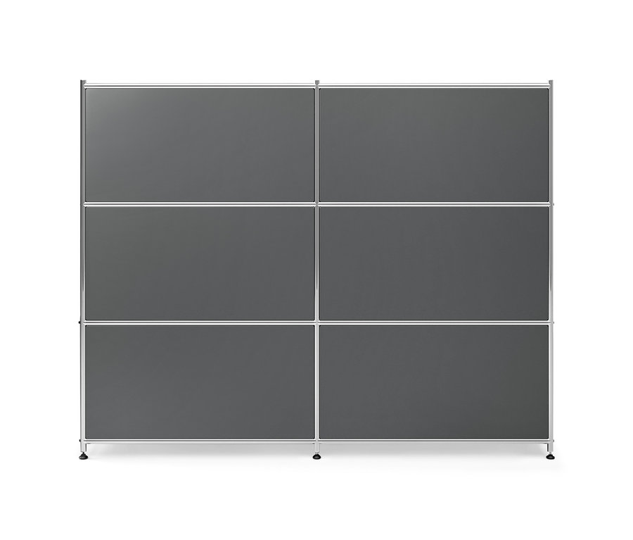 Commode en métal gris « CN3 » à 4 abattants.