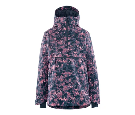Veste de ski à demi fermeture éclair avec imprimé intégral.