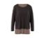 T-shirt de sport 2 en 1 marron.