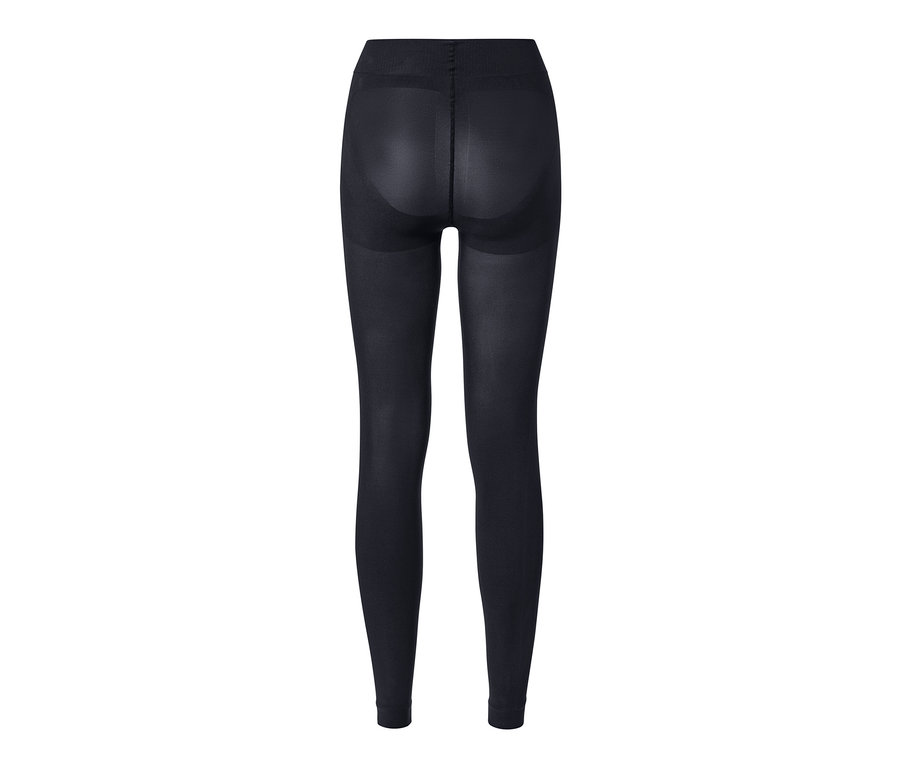 Legging moulant noir vu de dos.
