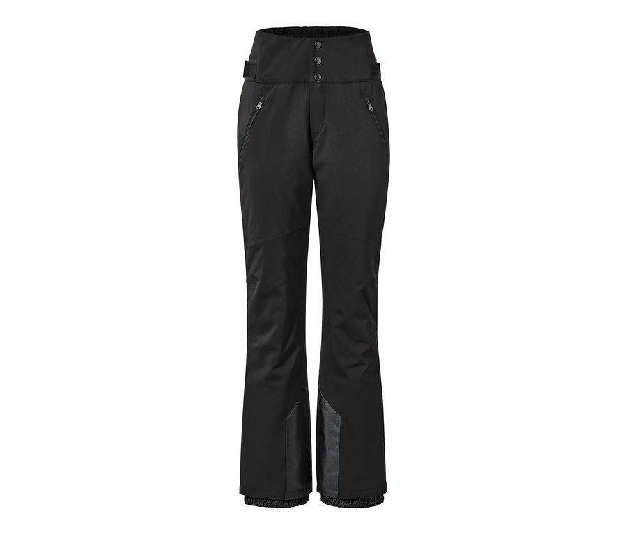 Pantalon de ski taille haute noir.