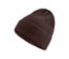Bonnet en maille marron.