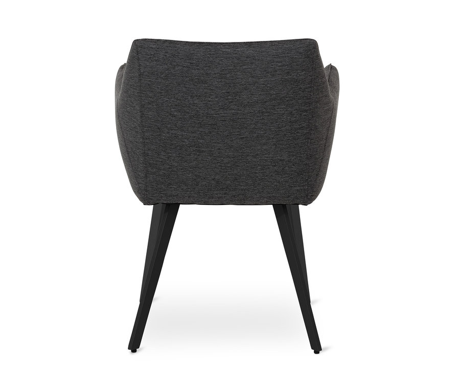 Vue arrière d'un fauteuil de salon en mousse quick dry foam et housse tex extérieur.