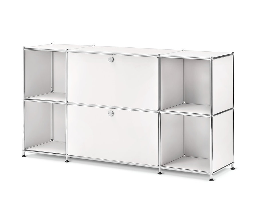 Buffet blanc « CN3 » avec 2 compartiments relevables.