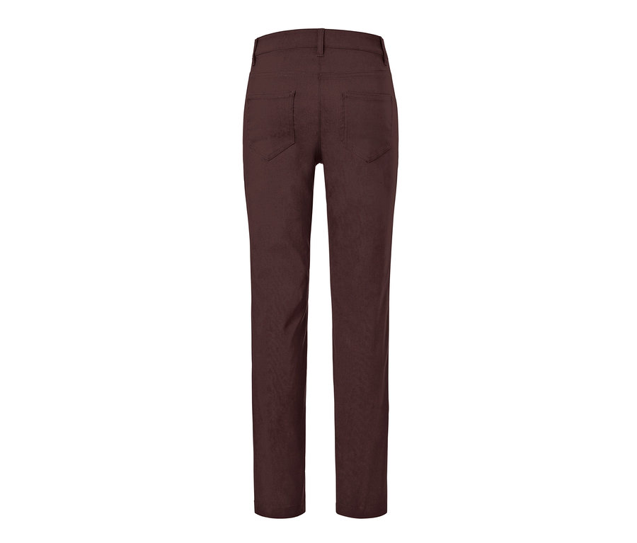 Pantalon en bengaline marron.