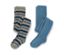 2 collants thermiques pour enfant, bleu et multicolore - Bleu et multicolore