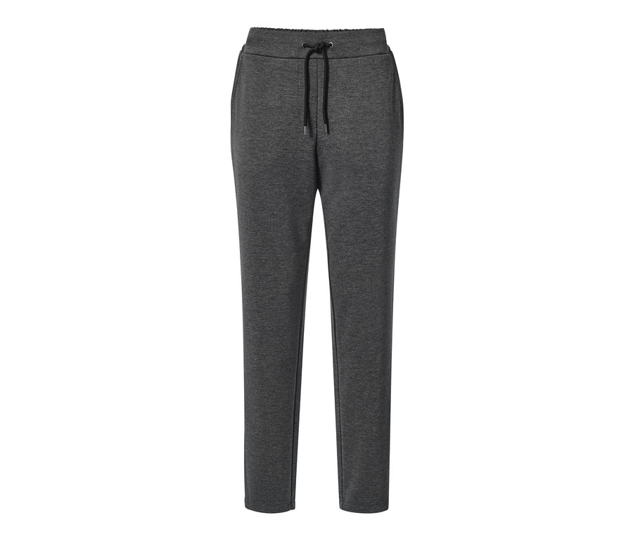 Pantalon de jogging gris avec cordon de serrage.