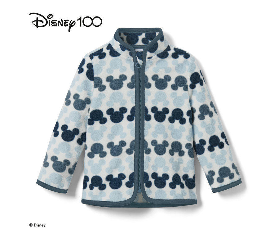 Veste en polaire bleue pour tout-petit « Mickey » avec motif Mickey Mouse.