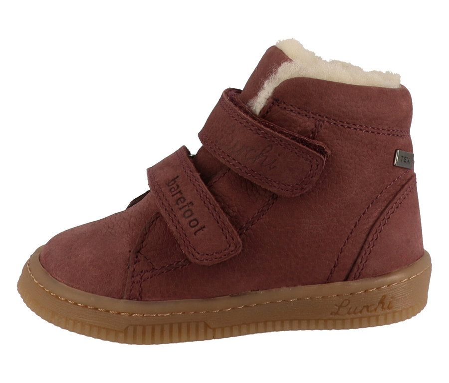 Une chaussure LURCHI « Felix Barefoot-TEX » de couleur Wildberry.