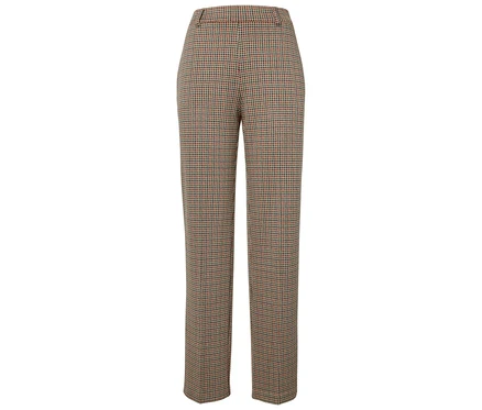 Pantalon à motif pied-de-poule.