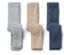 Trois leggings thermiques pour enfants en marron, gris et bleu.