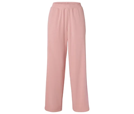 Pantalon de jogging rose à taille élastique.