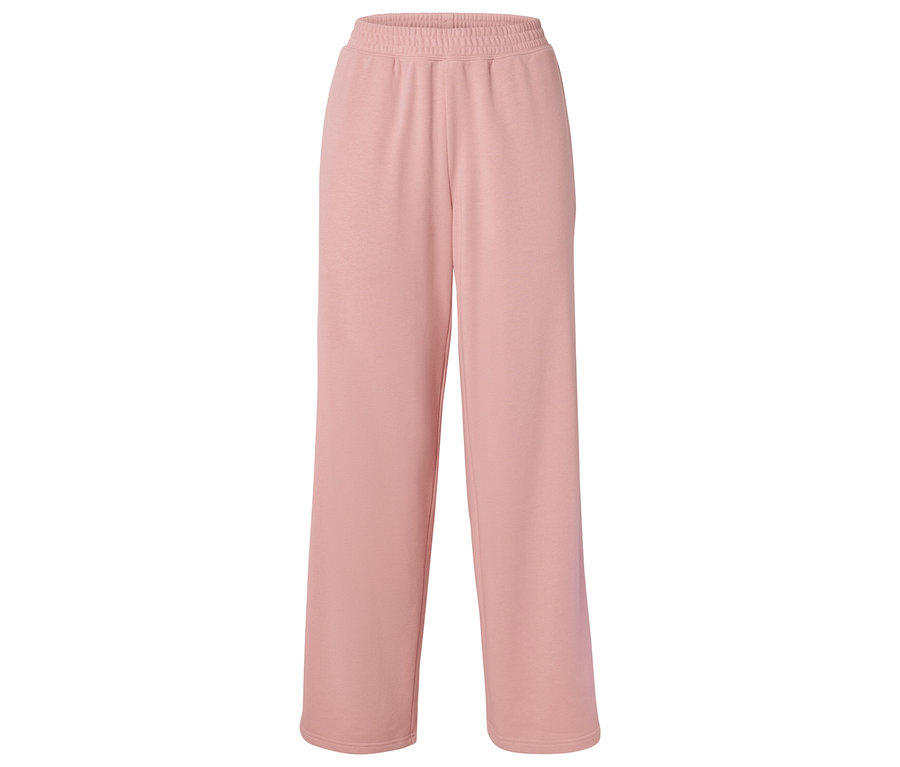 Pantalon de jogging rose à taille élastique.