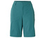 Shorts turquoise foncé sur fond blanc.