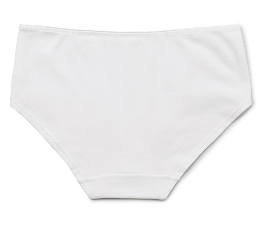Culotte blanche pour femme sur fond blanc.
