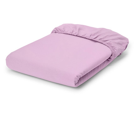 Drap-housse en percale, lilas, taille normale