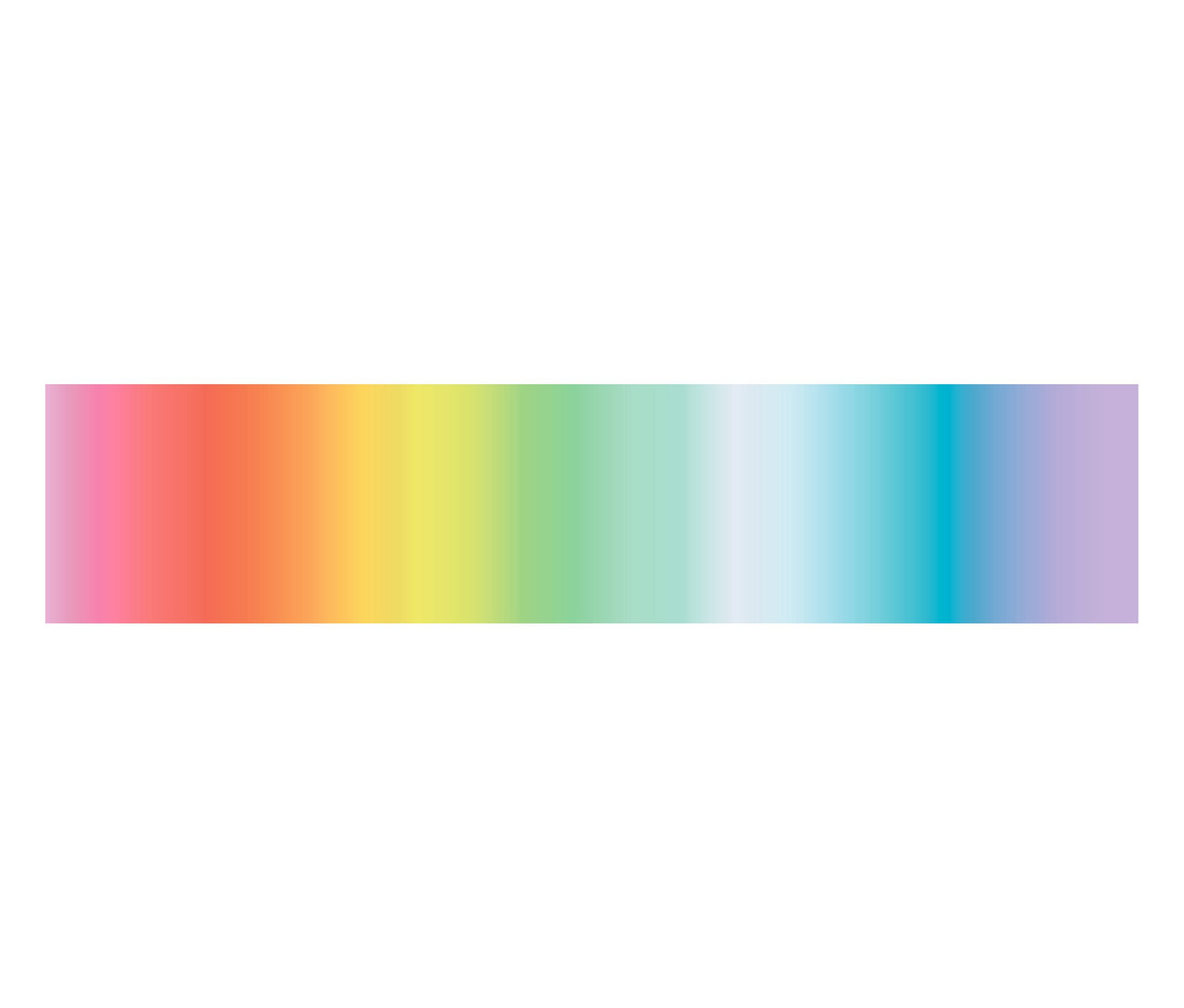 Dégradé de couleurs allant du rose au rouge, à l'orange, au jaune, au vert, au bleu clair, au bleu et au violet.