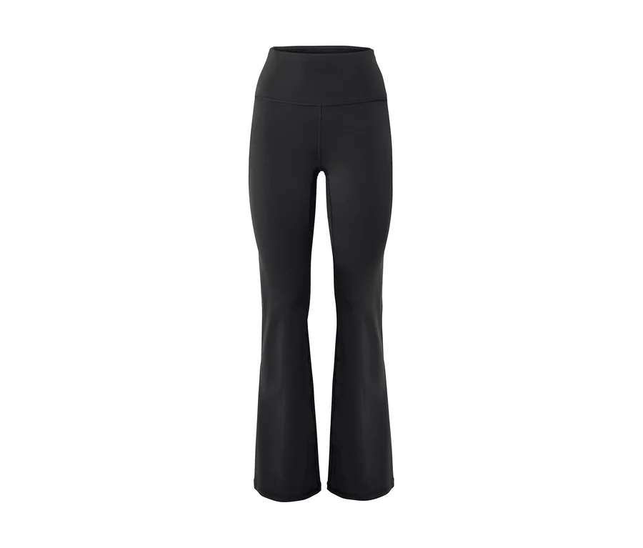Pantalon de sport noir taille haute « Active Light Shaping » à jambes évasées.
