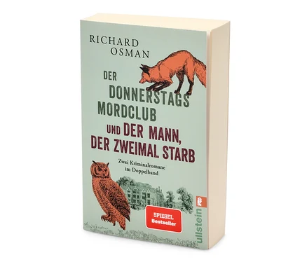 Livre de Richard Osman "Der Donnerstags Mordclub und der Mann, der zweimal starb".