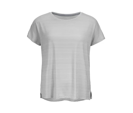 T-shirt de sport gris clair chiné.