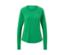 T-shirt de sport vert à manches longues.