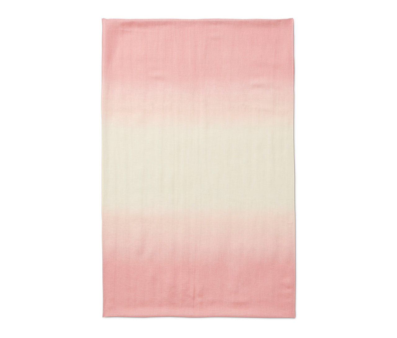 Écharpe-tube à l'effet ombré de couleur crème et rose.