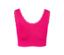 Gros plan d'une brassière sans coutures fuchsia.