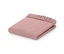 Drap-housse en jersey rose plié.
