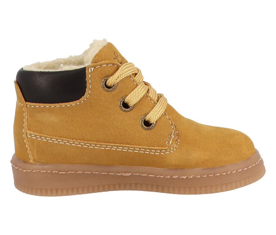 Une chaussure marron LURCHI »Fleximo Barefoot-TEX« sur fond blanc.