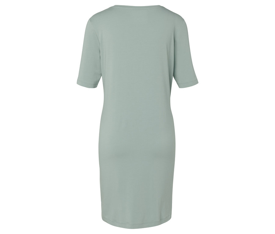 Vue arrière d'une robe vert clair pour femmes.