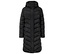Manteau matelassé noir à capuche.